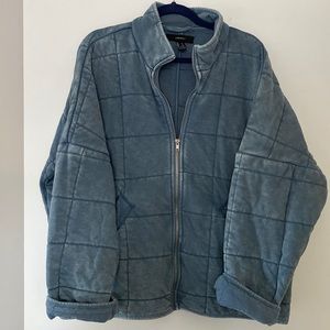 Quilted zip up jacket